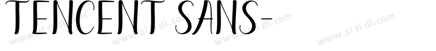 TENCENT SANS字体转换
